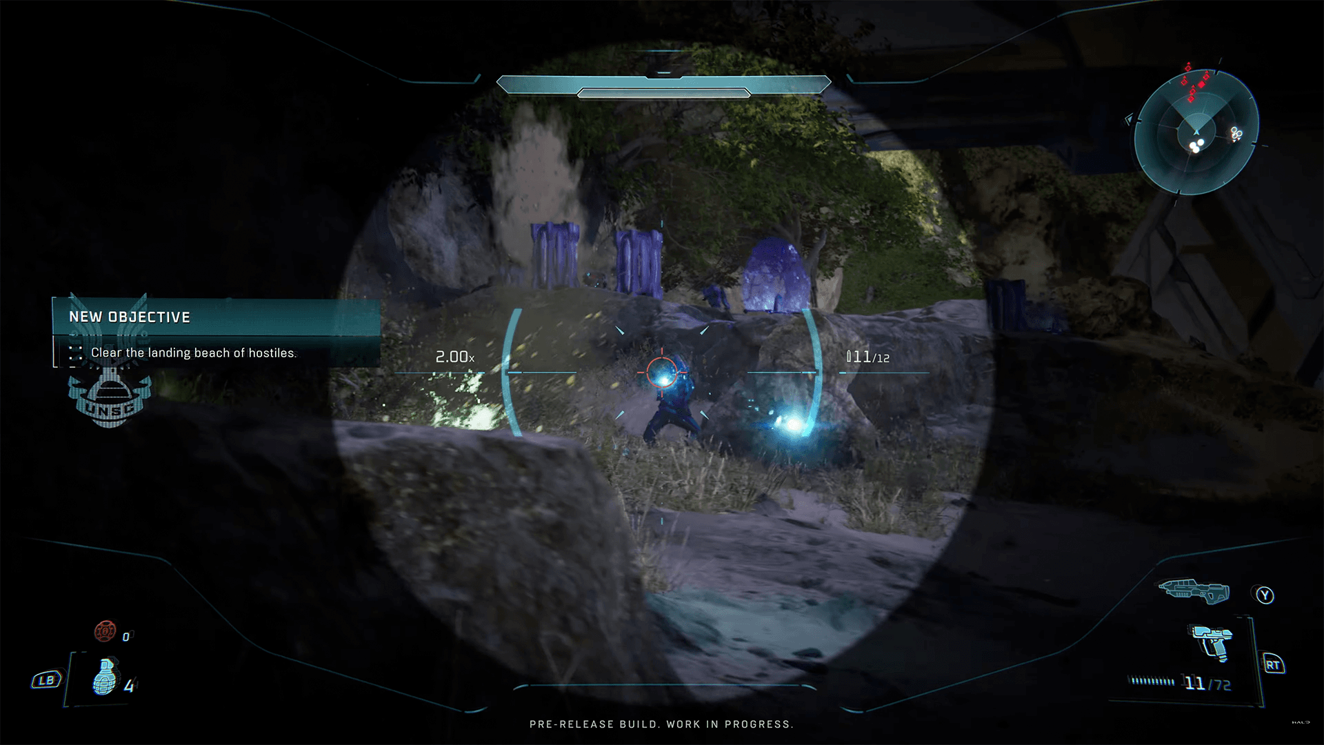 Halo Campaign Evolved Magnum scope UI