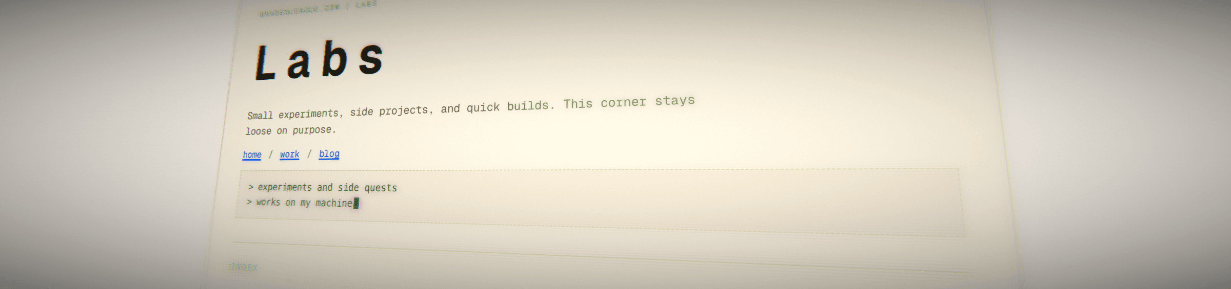 Close-up of the terrain rendering