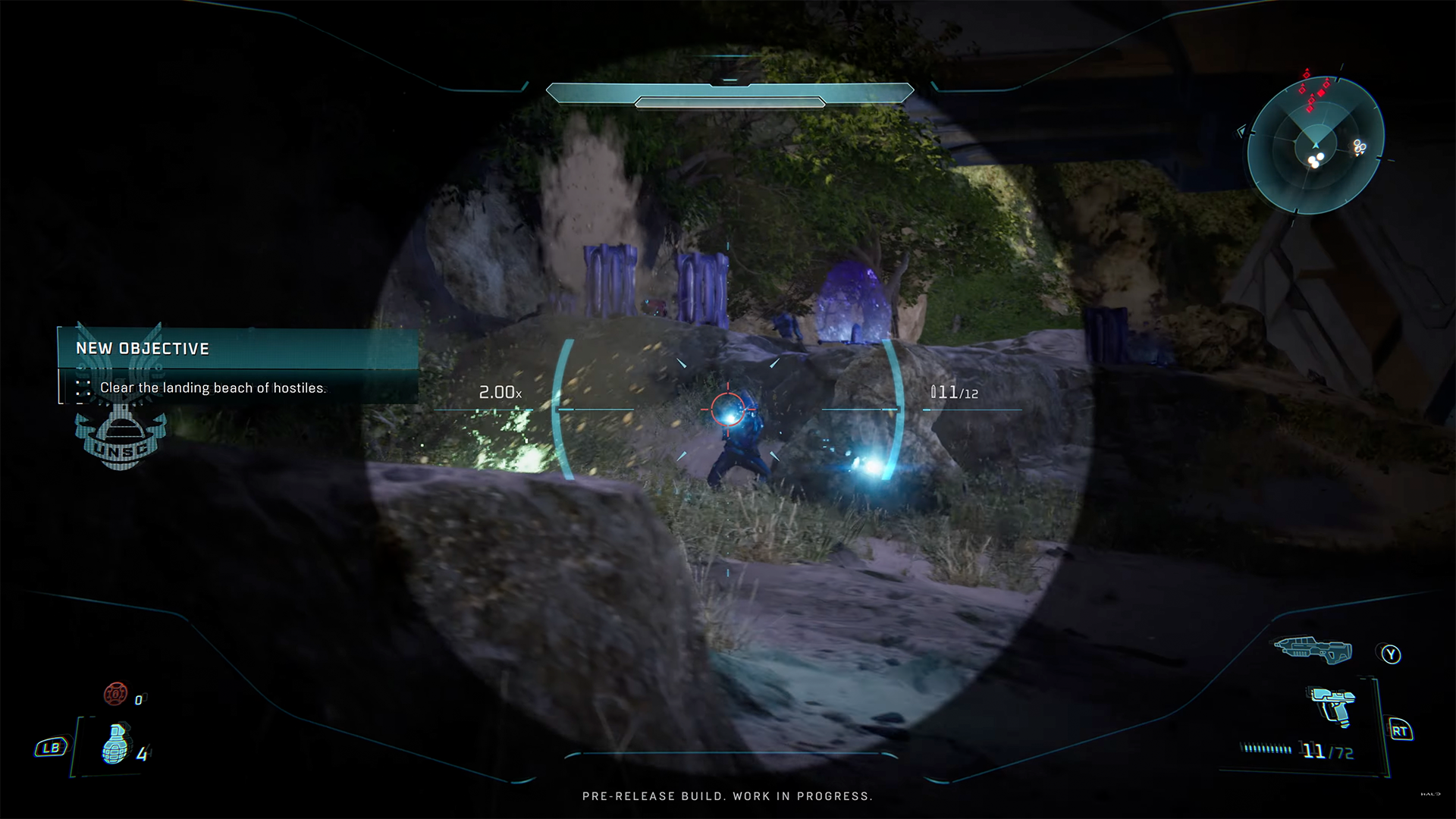 Halo Campaign Evolved Magnum scope UI