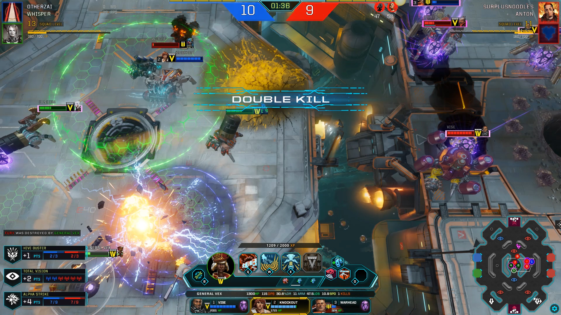 Dropzone gameplay and UI screenshots